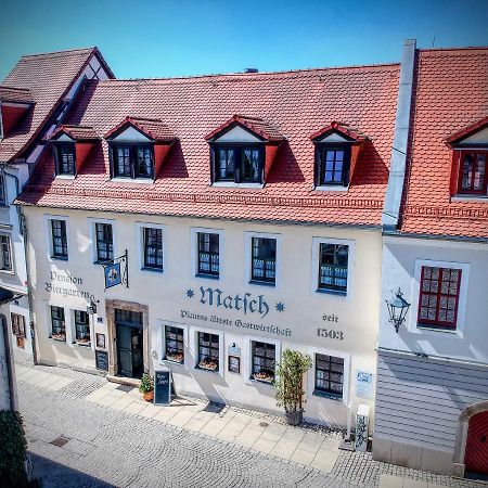 Matsch - Plauens Aelteste Gastwirtschaft Eksteriør billede