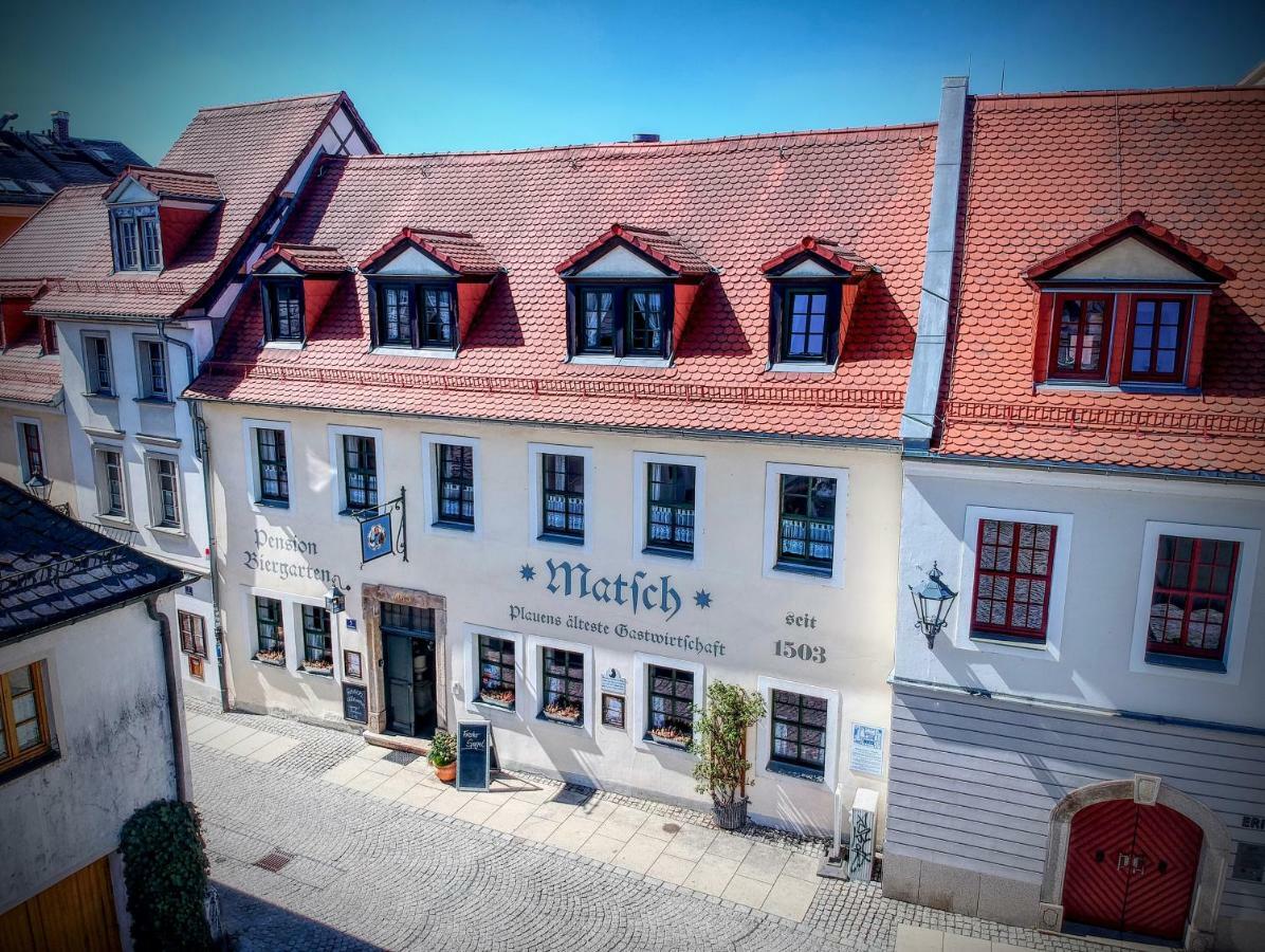 Matsch - Plauens Aelteste Gastwirtschaft Eksteriør billede
